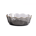 Flower grey glass bowl SJ-517