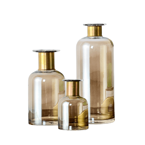 Untitled design Glass vase HD gold - Image 1