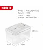 CCKO rice container 10 kg CK9302 - Image 2