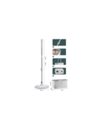 CCKO Hands-Free Spin Mop with Microfiber Mop Head and Double Compartment Bucket (CK9623) - Image 2