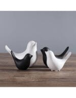 Ceramic 4 birds + vase