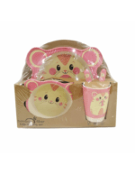Kids bamboo dinner set C17009 cat - Image 2