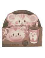 Kids bamboo dinner set C17009 cat