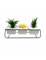 Square Artificial Plant Set MPX035-A - Image 2