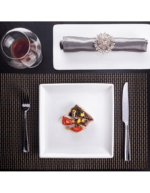 White square dinner plate SE-218 - Image 3