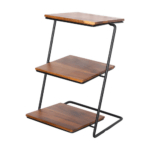 Iron + wood dessert tray WO-07