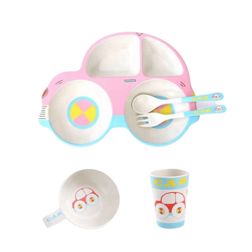 Untitled design Kids bamboo dinner set A004 - Image 1