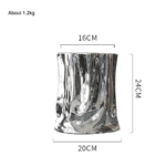 Decorative Vase DP057-1045-1L Silver - Image 2