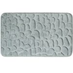 Grey Cobblestone Foam bathmat 1404-4 - Image 2