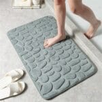 Grey Cobblestone Foam bathmat 1404-4