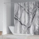 Marble Shower Curtain Set with Rugs 1404-25 - Image 2