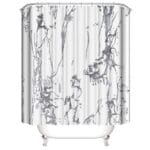 Marble Shower Curtain Set with Rugs 1404-26 - Image 2