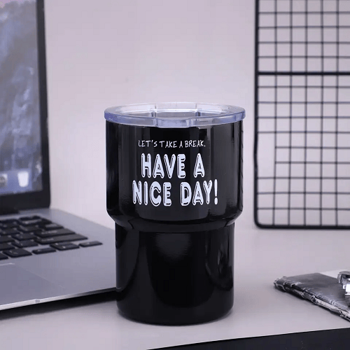 Untitled Stainless Steel Cup Black W003 - Image 1