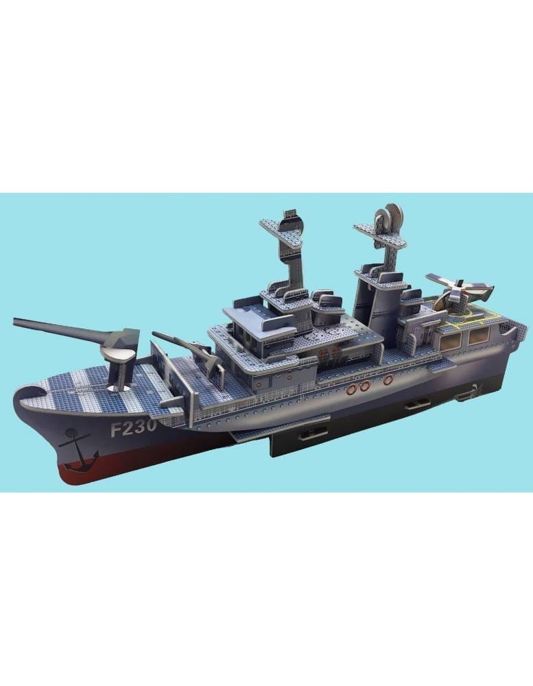 frigate-ship-3d-puzzle.jpg LX-202 Frigate Ship 36pcs 3D Puzzle - Image 1