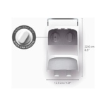 Joseph Joseph 70563 Capsule Shower Caddy 2-tier Compact Shower Shelf, White - Image 2