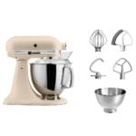 KitchenAid Artisan Stand Mixer 4.8L Fresh Linen + Free Betty Crocker Cooking Set