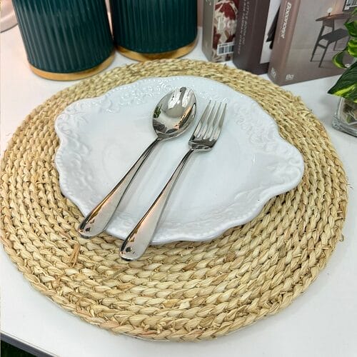 Untitled Porcelain Round Vintage Plate Small - Image 1