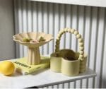 Ceramic Fruit Basket Light Green 865 - Image 2