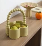 Ceramic Fruit Basket Light Green 865 - Image 3