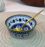 Porcelain Small Bowl Flower Design Set Of 6pcs