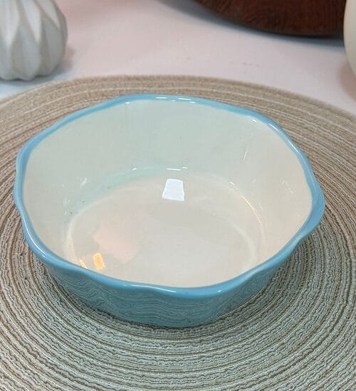 Untitled Porcelain Crackers Bowl Blue Set Of 6pcs - Image 1