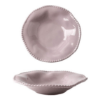 Porcelain Wave Plate Purple Set Of 6pcs