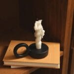 Ceramic Candle Holder Black 843-1 - Image 2