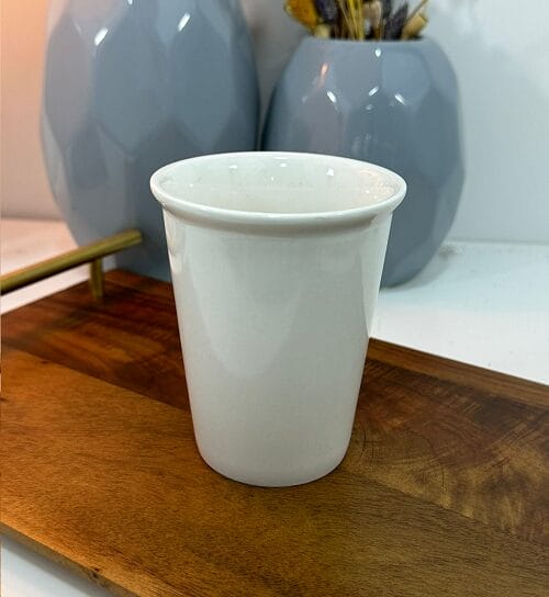 Untitled Porcelain Long Mug White ML1 - Image 1