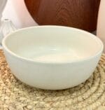 Porcelain Round Salad Bowl Beige Small