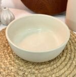 Porcelain Round Salad Bowl Beige Small - Image 2