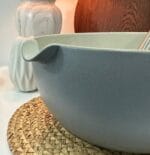 Porcelain Round Salad Bowl Grey Large - Image 2