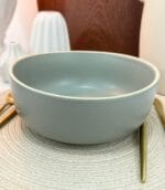 Porcelain Round Salad Bowl Grey Small - Image 2