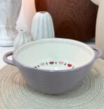 Porcelain Bowl With Lid Light Purple - Image 2
