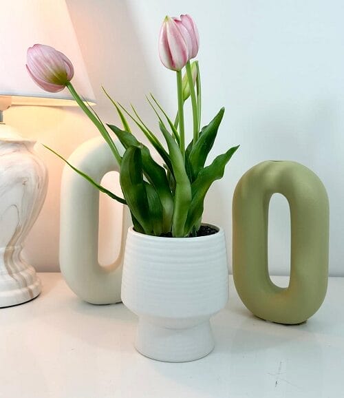 Untitled Artificial Plant Pink Tulip Hl2359-1 - Image 1