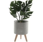 Cement Flower Pot Round Without Plant
