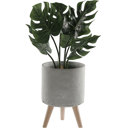 Untitled Cement Flower Pot Round Without Plant - Image 1