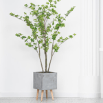 Cement Flower Pot Square Without Plant - Image 2