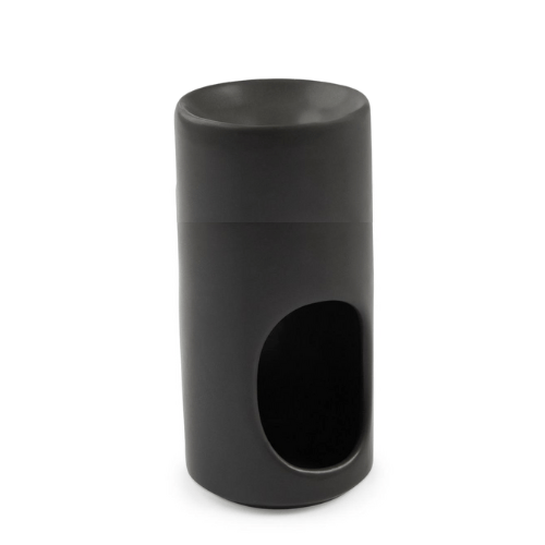 Your paragraph text Porcelain Candle Holder Black - Image 1
