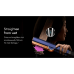 Dyson Airstrait dryer and straightener Prussian Blue